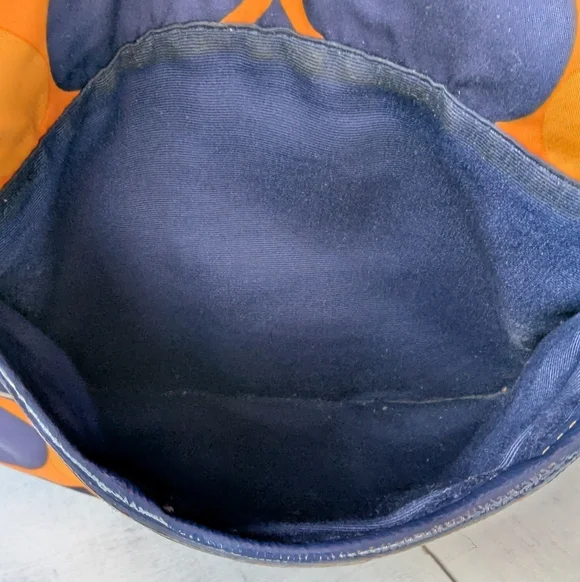 🌹Coach D 24541 Black and Orange Graphic Shoulder Bag - Picture 9 of 12